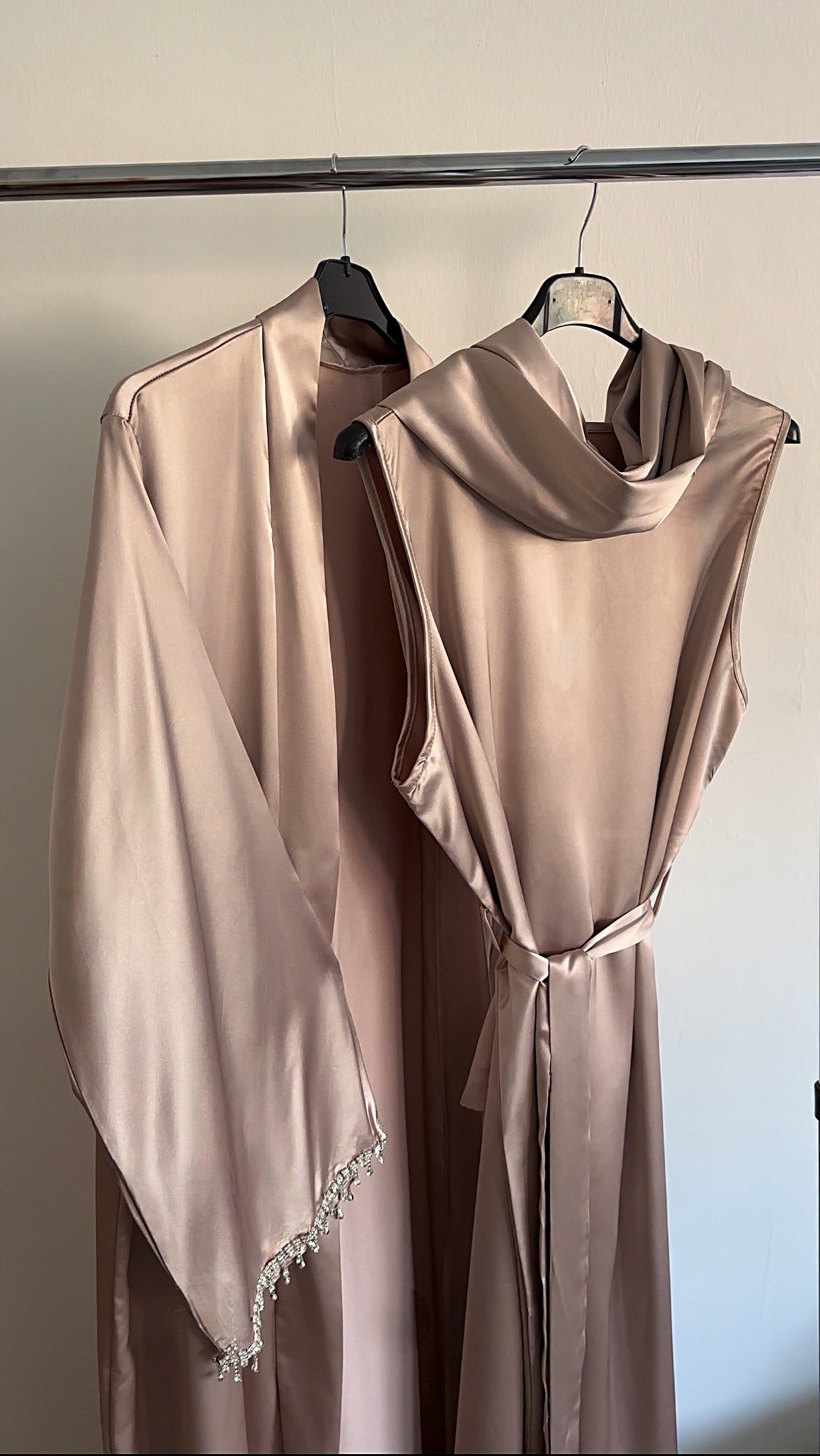 Rose Gold Ayla abaya set