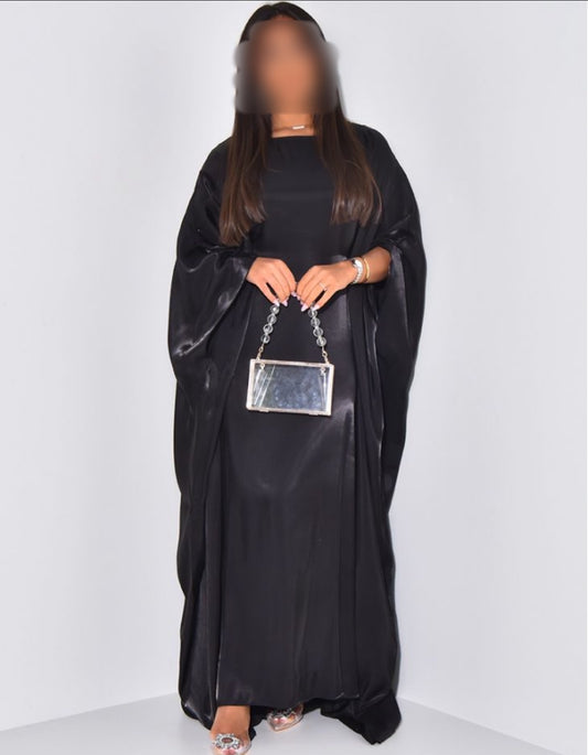 Black butterfly abaya