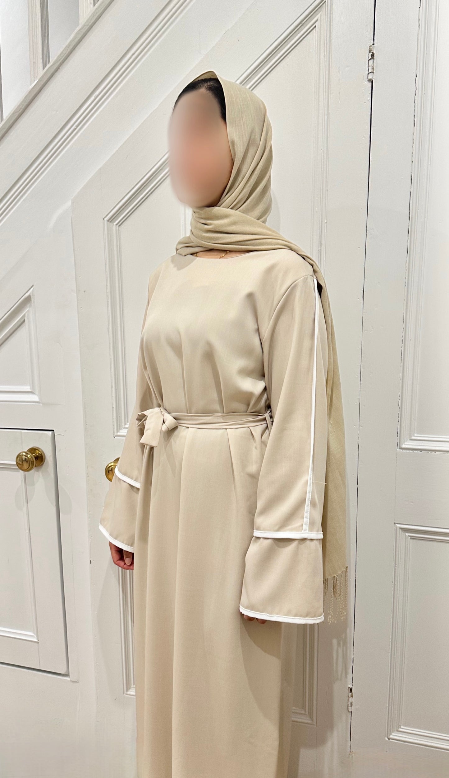 Linen abaya dress